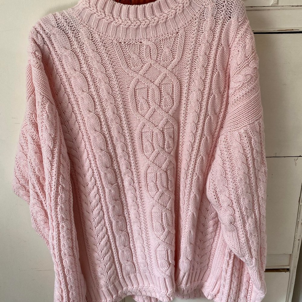 Vintage light pink sport carriage court sweater - Picture 2 of 4